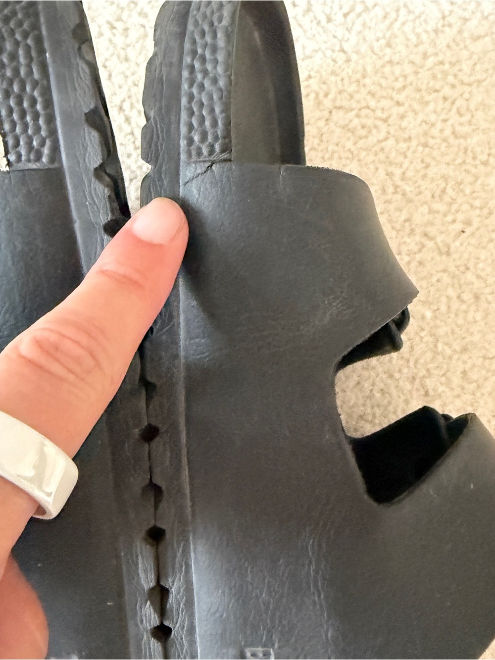 Birkenstock Arizona EVA Black Slide Sandals Sz 43 *see pics* - Picture 3 of 6
